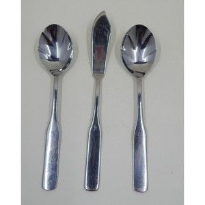 Reed And Barton Select Fiddler Sugar Spoons and Butter Knife Set of 3